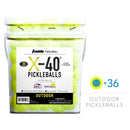 Franklin X40 Balles Pickleball Extérieur (pqt 36) (jaune)
