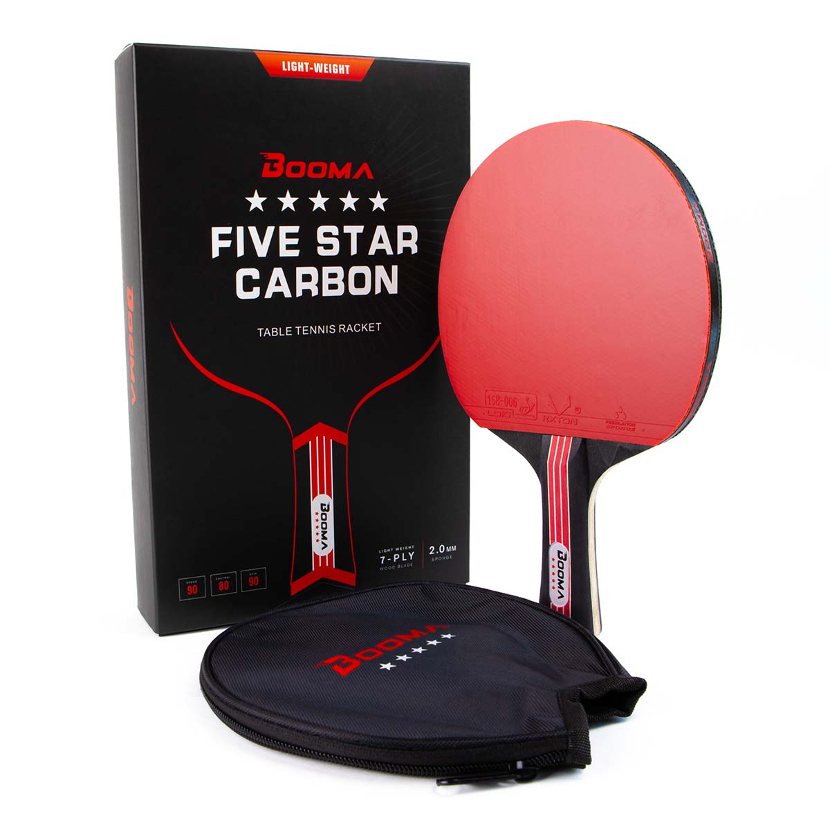 Raquette Ping-pong Montana Stella + Lot Balles Lucerna - Neuf