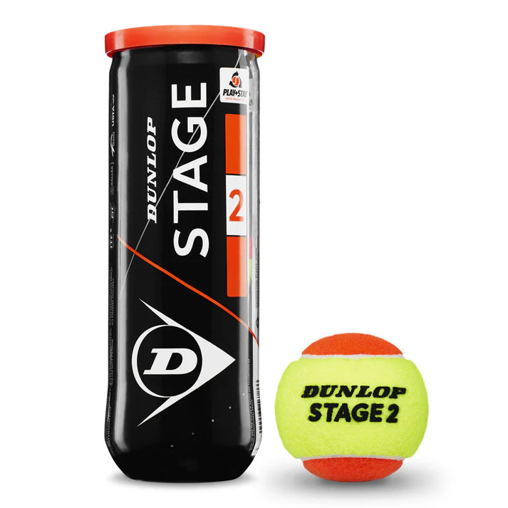 Dunlop Balles De Tennis Stage 1 Vert X 3 - Balles Entraînement Pour Débutants