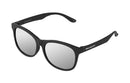 Lunettes de soleil sport Marsquest Momentum Noir et argent avec lentilles polarisées et monture légère.