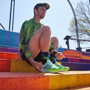 Bas Bolt Micro Crew homme en laine mérinos ultra-légers pour course et trail