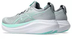 ASICS GEL NIMBUS 27 GRIS VERT BLANC