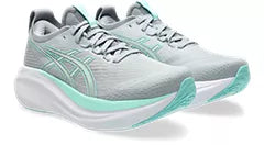 ASICS GEL NIMBUS 27 GRIS VERT BLANC