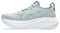 ASICS GEL NIMBUS 27 GRIS VERT BLANC