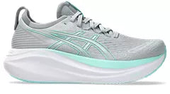 ASICS GEL NIMBUS 27 GRIS VERT BLANC