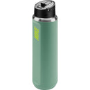 Bouteille isotherme en acier inoxydable avec paille et couvercle anti-fuite