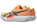 Chaussures de course Asics Magic Speed 5 pour homme avec plaque carbone pleine longueur, amorti FF LEAP™ et FF BLAST™ PLUS, conçues pour les entraînements rapides et les compétitions sur route.