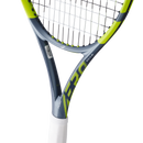 Raquette de tennis Babolat Pure Aero Team vue de profil avec cadre aérodynamique Aeromodular4 et plan de cordage 16x19 conçu pour générer un topspin puissant et des frappes profondes.