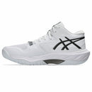 Chaussures d'intérieur Asics SKY ELITE™ FF MT 4 à tige mi-haute avec amorti FF BLAST™ MAX, technologie RISETRUSS™ et système DYNALACING™ offrant puissance, stabilité et soutien accru de la cheville pour les sports de terrain intérieur.
