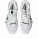 Chaussures d'intérieur Asics SKY ELITE™ FF MT 4 à tige mi-haute avec amorti FF BLAST™ MAX, technologie RISETRUSS™ et système DYNALACING™ offrant puissance, stabilité et soutien accru de la cheville pour les sports de terrain intérieur.
