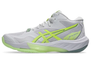 Chaussures d'intérieur Asics SKY ELITE™ FF MT 4 à tige mi-haute avec amorti FF BLAST™ MAX, technologie RISETRUSS™ et système DYNALACING™ offrant puissance, stabilité et soutien accru de la cheville pour les sports de terrain intérieur.