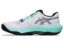 Chaussures d'intérieur Asics SKY ELITE™ FF 4 avec amorti FF BLAST™ MAX, technologie RISETRUSS™ et système DYNALACING™ offrant puissance, stabilité et confort pour les sports de terrain intérieur.