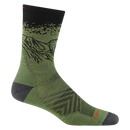 Bas Vert Micro Crew homme en laine mérinos ultra-légers pour course et trail