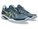 Chaussures d'intérieur Asics Blade FF 2 pour homme offrant un amorti FLYTEFOAM®, une semelle PRECISION SOLE™ adhérente et une excellente agilité pour les sports de terrain intérieur.