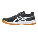 Chaussures d'intérieur Asics Upcourt 6 GS Junior offrant légèreté, stabilité et confort pour le badminton, le pickleball, le squash et les autres sports de terrain intérieur.