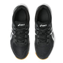 Chaussures d'intérieur Asics Upcourt 6 GS Junior offrant légèreté, stabilité et confort pour le badminton, le pickleball, le squash et les autres sports de terrain intérieur.