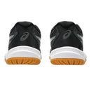 Chaussures d'intérieur Asics Upcourt 6 GS Junior offrant légèreté, stabilité et confort pour le badminton, le pickleball, le squash et les autres sports de terrain intérieur.