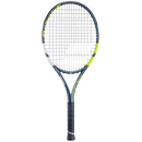 Raquette de tennis Babolat Aero Junior 26 cordée avec cadre léger graphite et tête aluminium, conçue pour enfants de 140 à 150 cm recherchant puissance et spin.