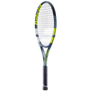 Raquette de tennis Babolat Aero Junior 26 cordée avec cadre léger graphite et tête aluminium, conçue pour enfants de 140 à 150 cm recherchant puissance et spin.