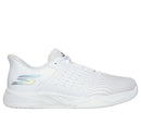 Chaussure de pickleball Skechers Viper Court Reload – vue latérale, semelle Goodyear® Performance