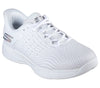 Chaussure de pickleball Skechers Viper Court Reload – vue latérale, semelle Goodyear® Performance