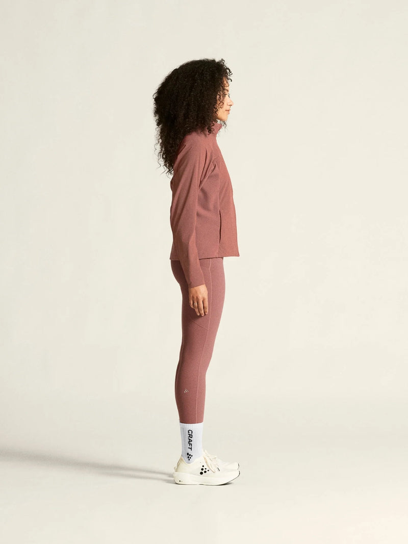 Vue de côté Craft ADV Essence Warm Tights 3 avec poches latérales