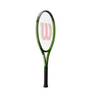 Raquette de tennis junior Wilson Blade Feel Comp 25 verte et noire.