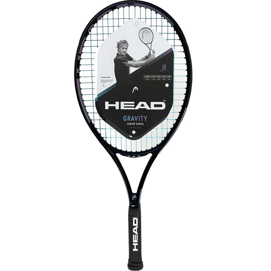 Raquette De Tennis HEAD Gravity Jr. 21 - Poids 200g, Couleur Turquoise-corail - Pour Enfants 4-11 Ans