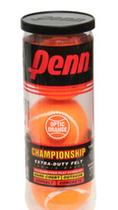 Penn Balles Championship Extra-Duty Orange (1 tube)