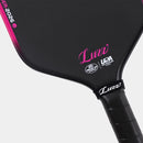 Luzz Glider 2026 raquette de pickleball hybride 16 mm noire et rose