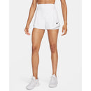 Short de tennis femme Nike Advantage blanc – vue avant
