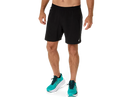 Short de course Asics ROAD 7 po pour homme avec technologie ACTIBREEZE™, tissu extensible à séchage rapide, poche zippée pour téléphone et détails réfléchissants pour les entraînements et les longues sorties.