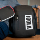 Sac à dos JOOLA Vision II avec nouveau logo, compartiment pour ordinateur portable, rangement pour raquettes de pickleball et chaussures ventilées.