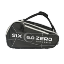 Sac pickleball Six Zero Pro Tour noir – sac spacieux avec compartiments pour raquettes et accessoires