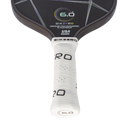 Raquette de pickleball Six Zero Quartz carbone brut T300 – contrôle, spin et puissance smooky