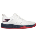 Chaussure pickleball Skechers Viper Court Reload slip ins confort Arch Fit Goodyear traction