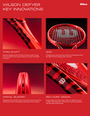 Raquette de tennis Wilson Defyer 100L V1 légère et maniable pour puissance et spin