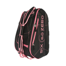Sac pickleball Six Zero Pro Tour noir/cerise – sac spacieux avec compartiments pour raquettes et accessoires