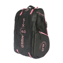 Sac pickleball Six Zero Pro Tour noir/cerise – sac spacieux avec compartiments pour raquettes et accessoires