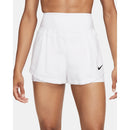 Short de tennis femme Nike Advantage blanc – vue avant
