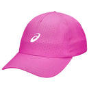 Casquette ASICS Performance pour tennis et padel avec zones perforées respirantes, fermeture ajustable et logo ASICS en silicone