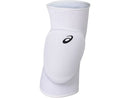 Genouillères Asics Basic avec coussin de protection absorbant les impacts et coupe flexible offrant confort et liberté de mouvement pour le volleyball et les sports de terrain intérieur.