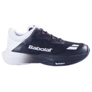 Chaussure de tennis SFX 4 vue de côté, montrant la semelle Michelin Premium et la tige respirante. Modèle all court avec coupe large, amorti Extra Cush et semelle OrthoLite pour confort maximal, stabilité et absorption des chocs pendant le jeu.