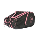 Sac pickleball Six Zero Pro Tour noir/cerise – sac spacieux avec compartiments pour raquettes et accessoires