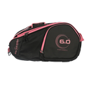 Sac pickleball Six Zero Pro Tour noir/cerise – sac spacieux avec compartiments pour raquettes et accessoires
