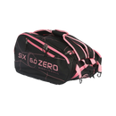 Sac pickleball Six Zero Pro Tour noir/cerise – sac spacieux avec compartiments pour raquettes et accessoires