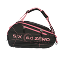 Sac pickleball Six Zero Pro Tour noir/cerise – sac spacieux avec compartiments pour raquettes et accessoires