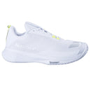 Chaussure de pickleball femme Babolat SFX Evo avec coupe large, semelle Ortholite épaisse et traction Michelin, conçue pour offrir confort et stabilité sur le court.