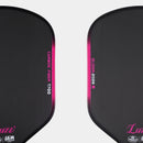 Luzz Glider 2026 raquette de pickleball hybride 16 mm noire et rose