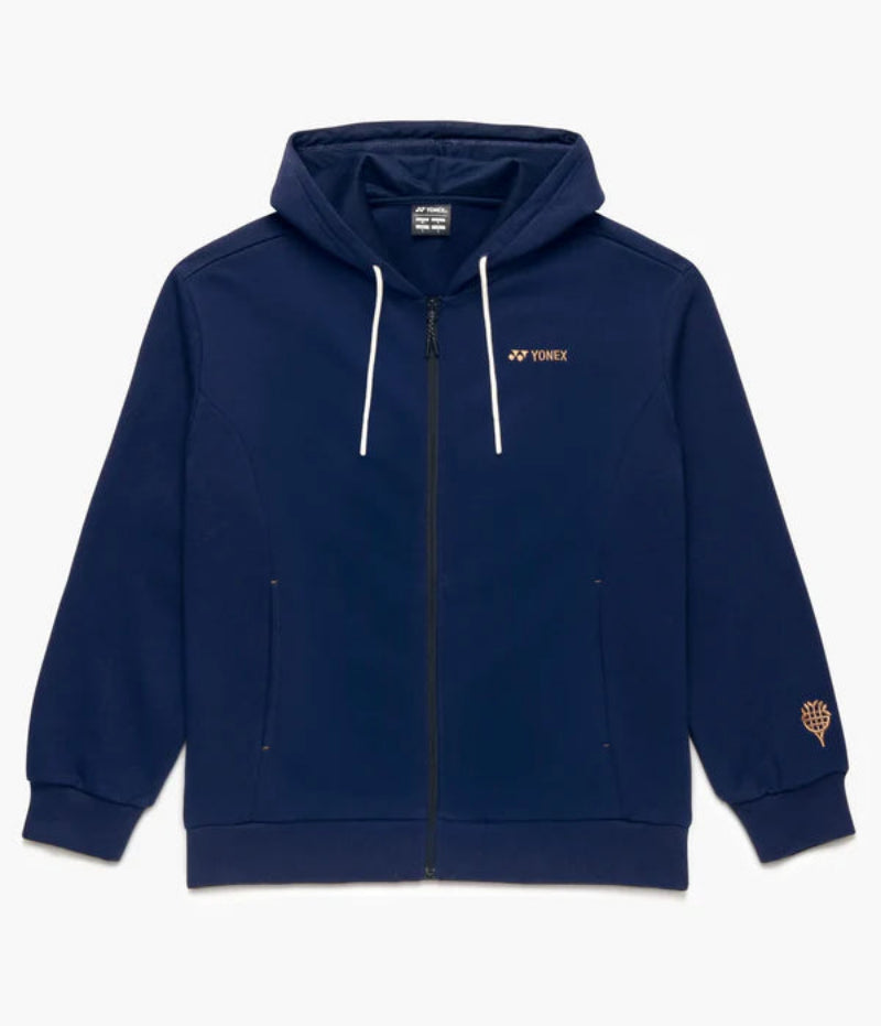 Hoodie zippé Yonex Nature Series – capuche, fermeture éclair, tissu recyclé, design sobre et confortable.